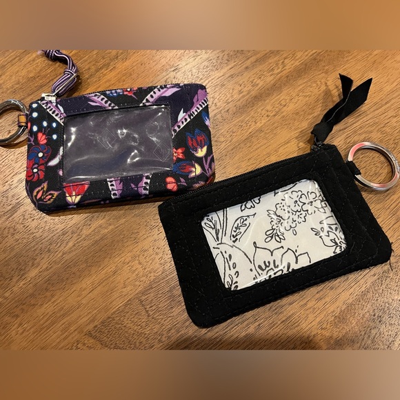 Vera Bradley Handbags - Vera Bradley foxwood meadow and black ID/credit card holder